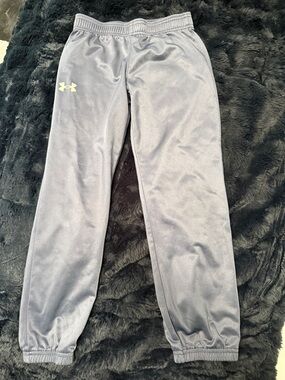 Under Armour Kids' Gray Jogger Sweatpants with Logo